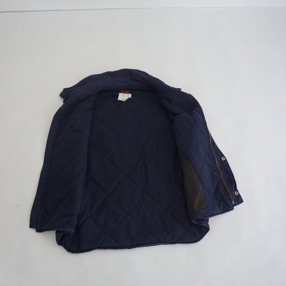 VTG '03 Dale FR Anti Flame Action West Navy Heavyweight Cotton Zip Up Vest XLT - Picture 9 of 9